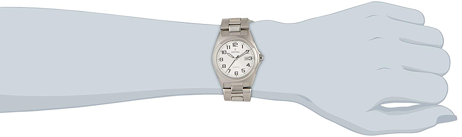 Festina Ladies Watch F16375/9 With Steel Strap, White/Silver - Image 2