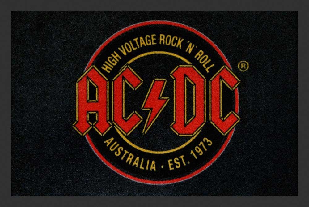 Empire Merchandising 658340 AC/DC Australia/Est. 1973 Doormat Size 60 x 40 cm/Material Polypropylene, Multicolor