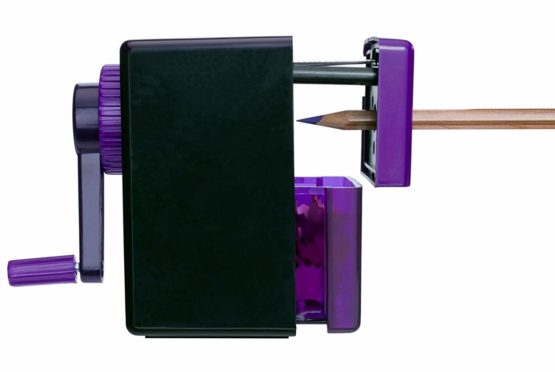 Swordfish ‘Pointi’ Desktop Manual Pencil Sharpener with Helical Blade and Auto Stop Function [40235] - Image 2