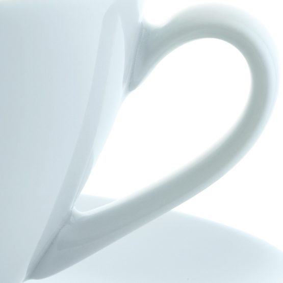 LSA DI07 Dine Cappuccino Cup & Saucer Curved 0.35L x 4 - Image 4