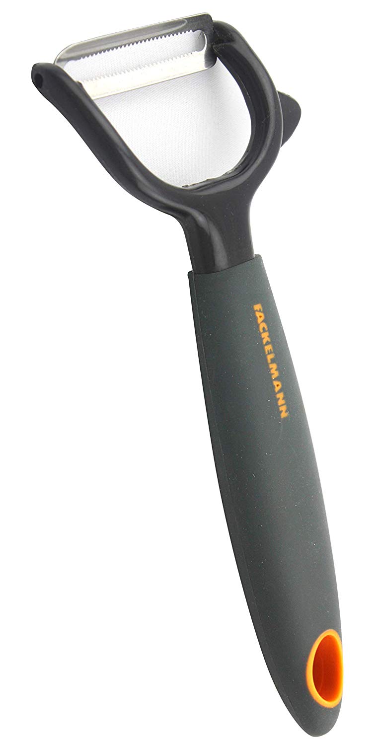 Fackelmann Y-Shaped Plastic Potato Peeler, Grey - Image 3