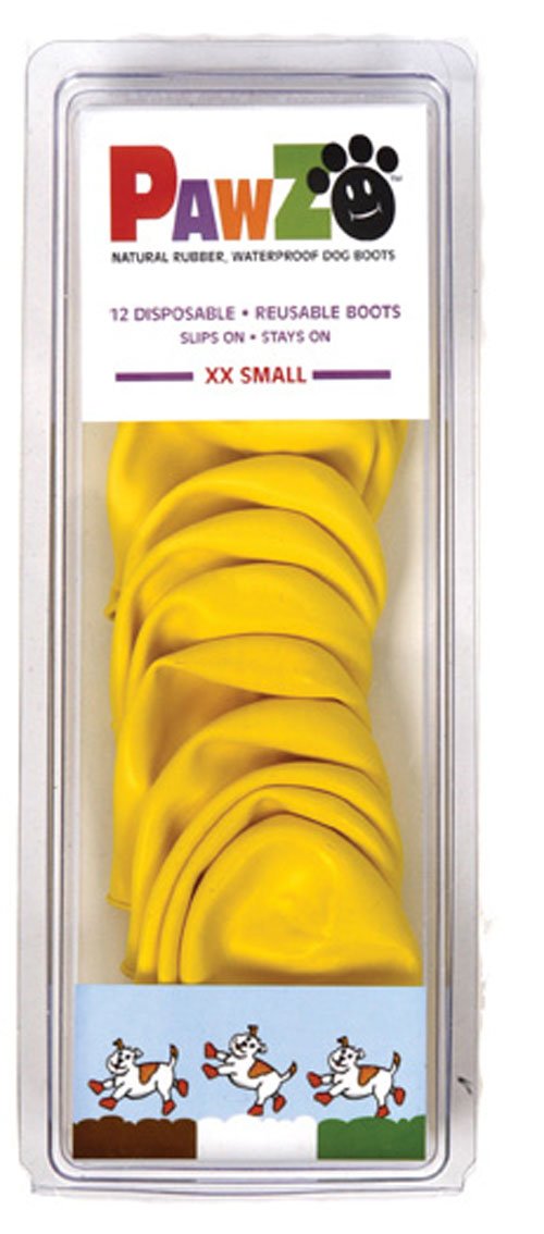 Pawz Dog - Yellow Dog Boots, 1017, XX Small