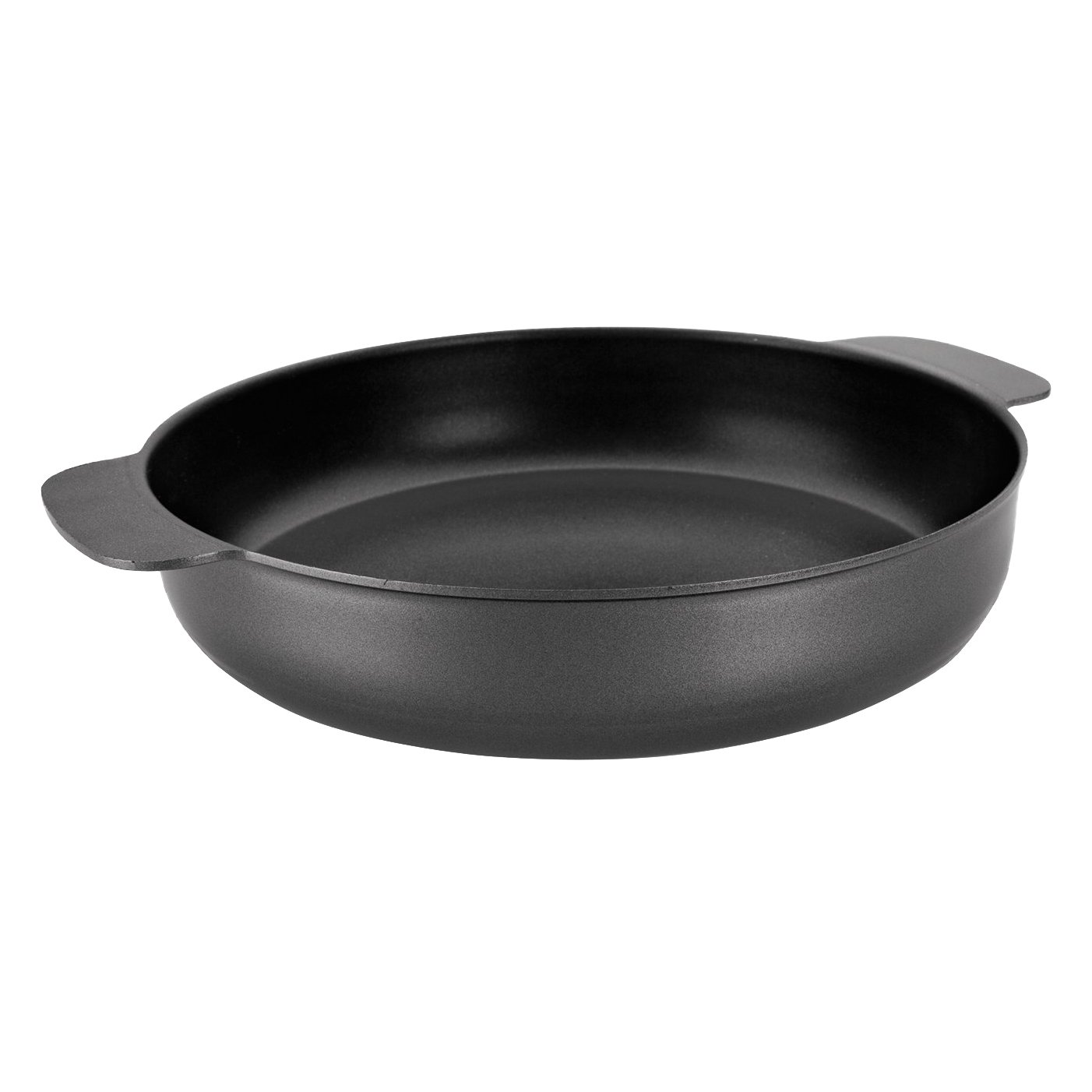 IBILI Indubasic Serving Dish, 20 cm, Aluminium, Non-Stick, Suitable for Induction Hobs, Black, 20 x 20 x 6 cm