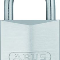 ABUS 28643 Stainless Steel Shackle Brass Padlock with Reversible Key