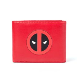 Bioworld Marvel Comics Deadpool Face Tri-Fold Wallet, Red/Black (Mw261704Dea) Coin Pouch, 17 cm, Red