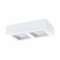 EGLO Wall/Ceiling Light, Alloy Steel, LED, 6.3 W, White