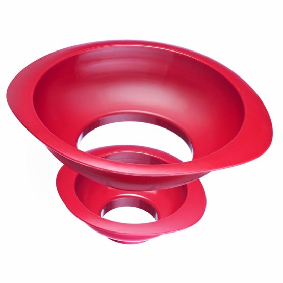 Westmark Double Jam Jar Pouring Funnel, Red, 2-Pack - Image 3