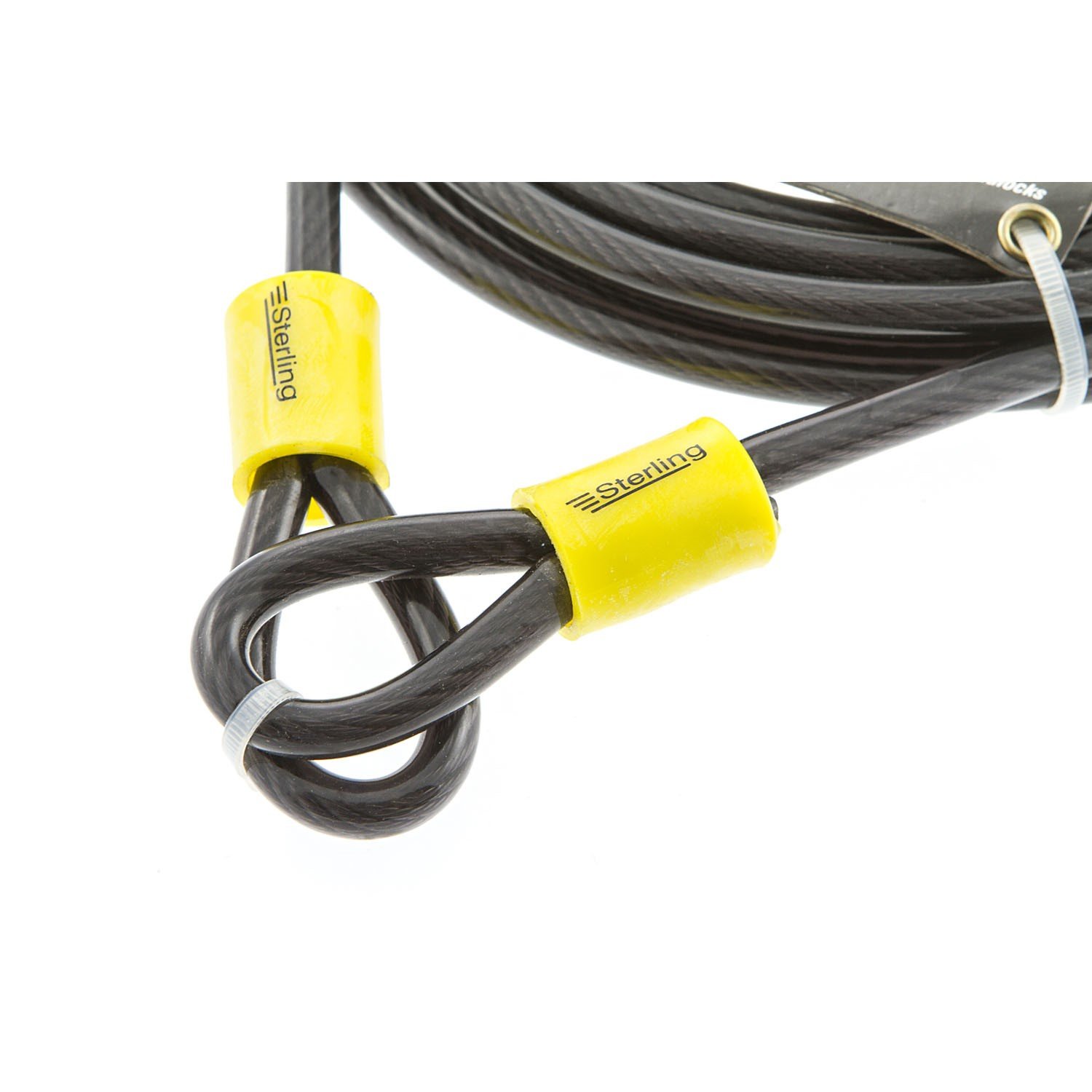 Sterling 850C 8mm x 5.0m Double Loop Vinyl Coated Multi-Stranded Braided Steel Cable - Black, 8mm x 5m - Image 2