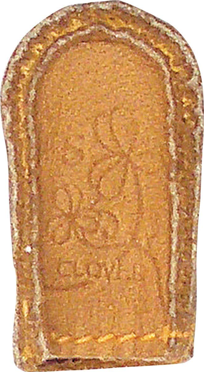 Clover Natural Fit Leather Thimble: Small, Lt. Brown, 1, 2.6L x 0.8W cm - Image 2