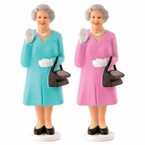 Kikkerland Solar Queen Figure, Pink Or Blue, 6,4 x 3,8 x 16,5 cm