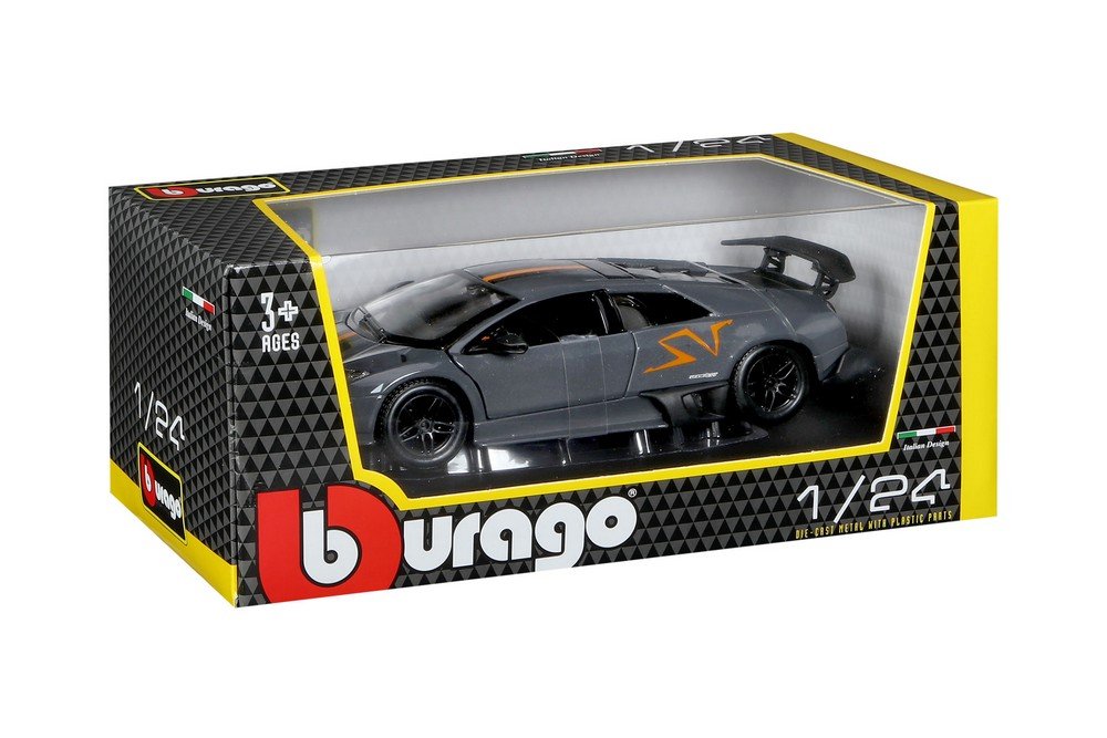 Bburago 1:24 Murcielago LP-670-4 SV China Limited Edition, Gray, 20 x 8.5 x 9 cm - Image 4