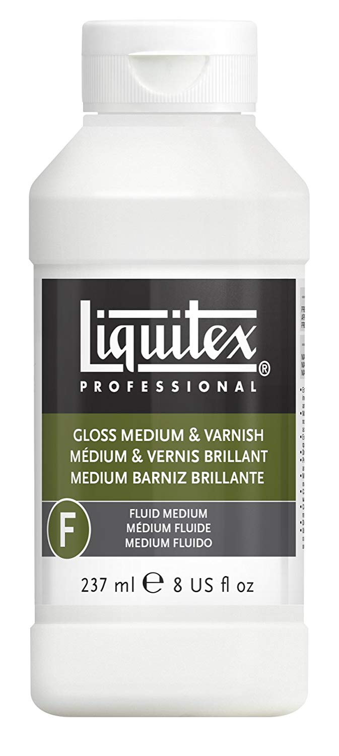 Liquitex Professional Acrylic Medium for Acrylic Paint Gloss, 237 ml, Transparent, 237 ml (Pack of 1)