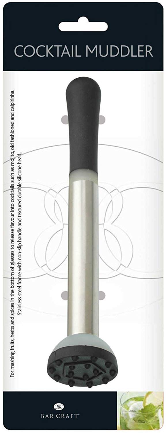 BarCraft KCBCMUDD Cocktail Muddler, Stainless Steel, 21 cm - Image 2