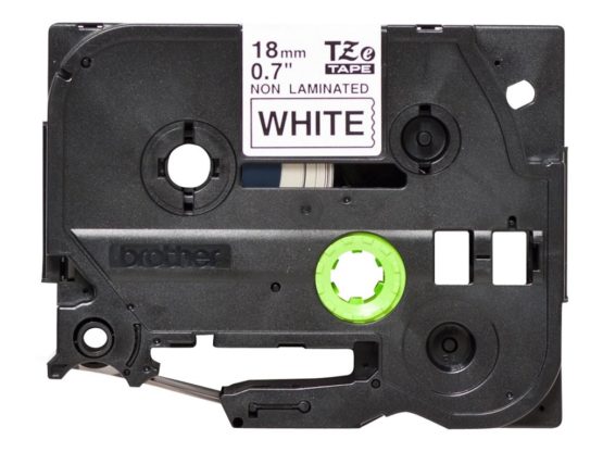Brother TZe-N241 Labelling Tape Cassette, Black on White, 18mm (W) x 8M (L), Non-Laminated, Brother Genuine Supplies - Image 3