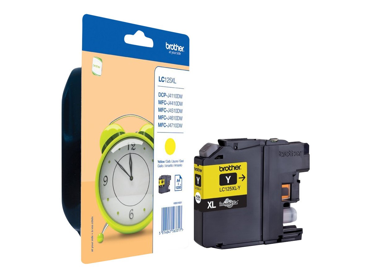 Brother LC125XLY, Super High Yield, yellow, original, ink cartridge, for Brother DCP-J4110, MFC-J4410, J4510, J4610, J4710 - Image 4