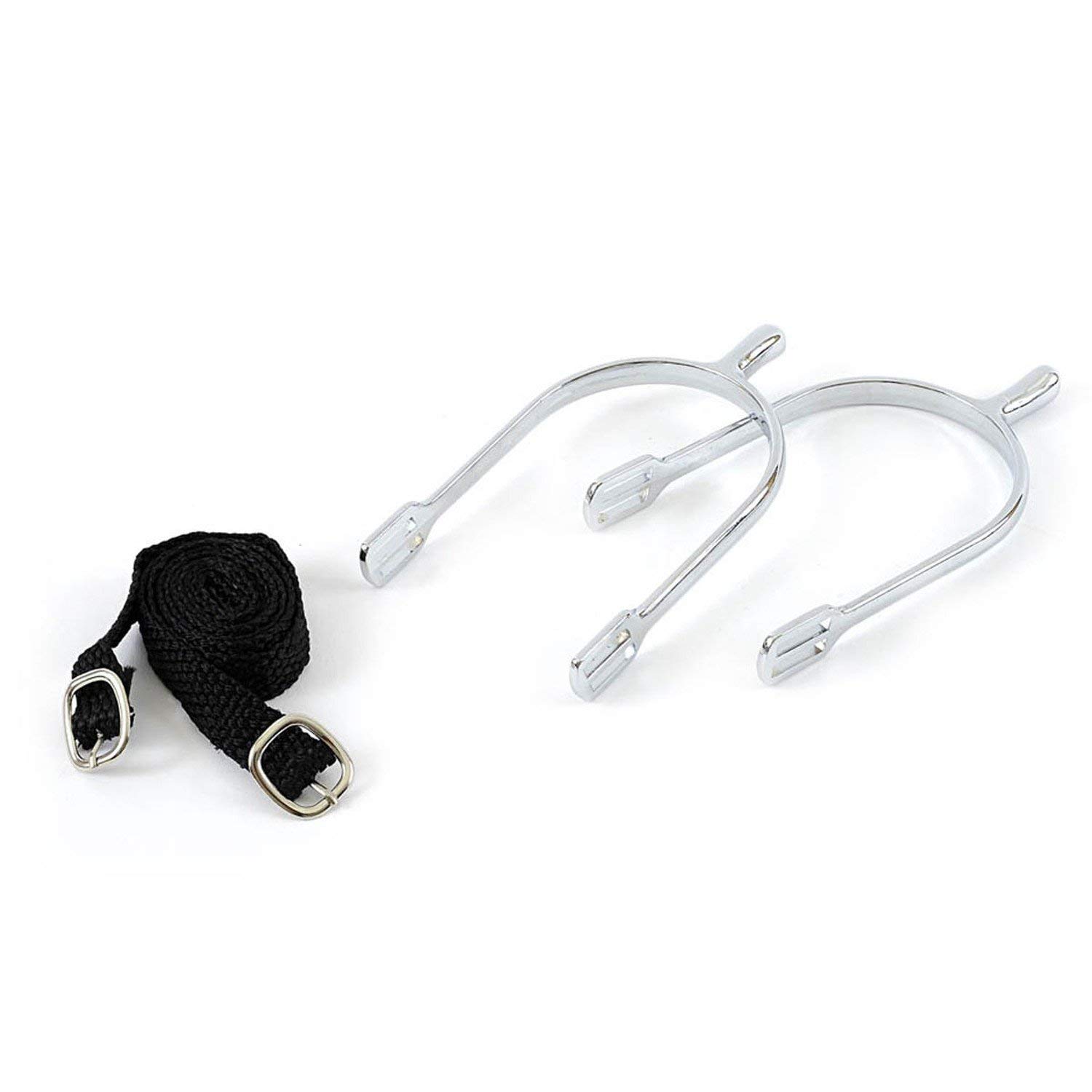 Kerbl Men's Drop-Shape Spurs With Straps - Metallic, 30 Mm - Image 3