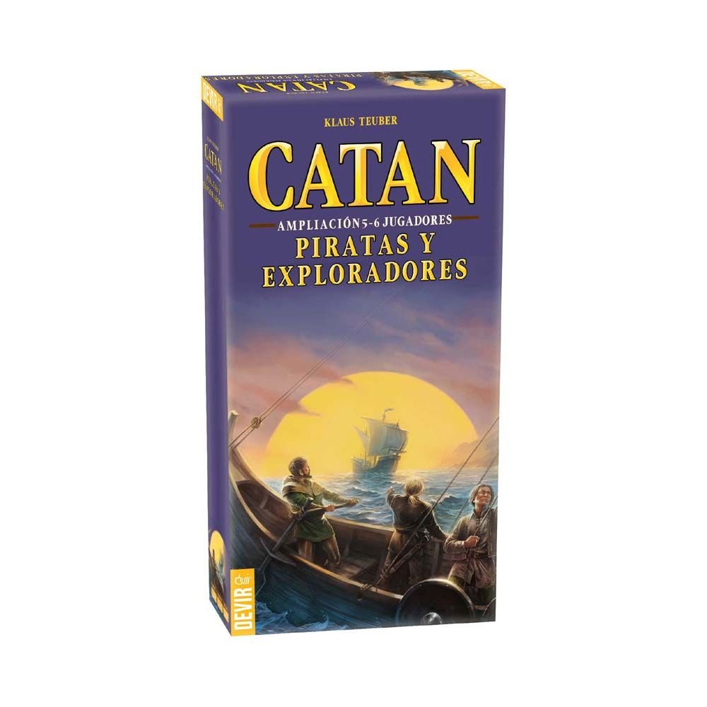 Devir - Catan, Pirates and Explorers, Board Game (BGPIR56) - 5 and 6 Player Extension, Cranberry, Miscelanea