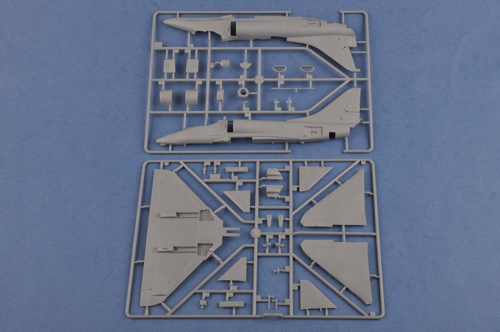Hobbyboss 81764" A-4E Sky Hawk Plastic Model Kit, Clear,Navy, 1:48 Scale - Image 2