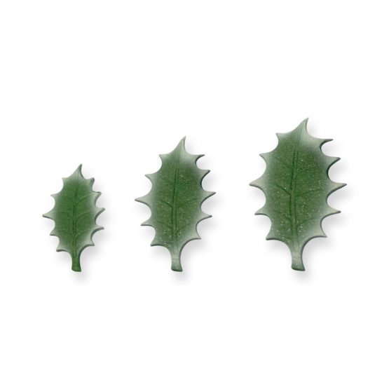 PME Veined Holly Leaf Plunger Cutters, XL, XXL and XXXL Size, Set of 3, White - Image 4