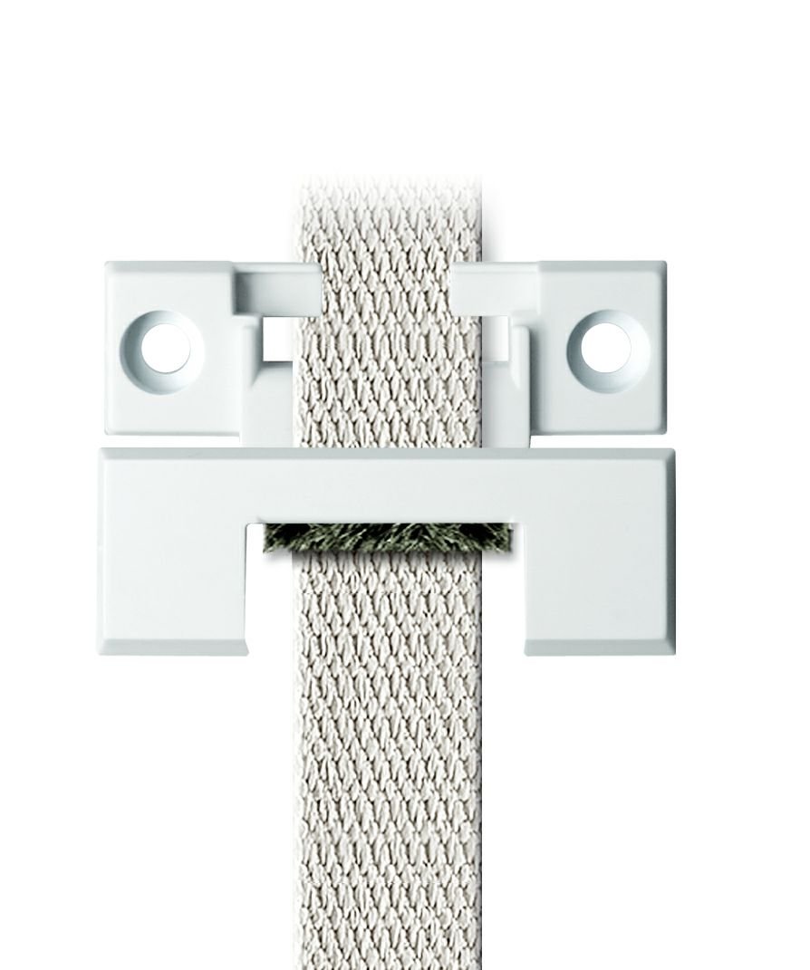 Schellenberg 15202 Duo Guide-sangle Angle for Shutter Belt Wind System with Min/Max, White