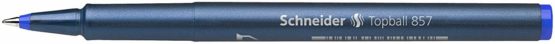 Schneider Topball 857 Ink Roller Pen with Solid Metal Tip 0.6 mm Blue Pack of 10 - Image 4