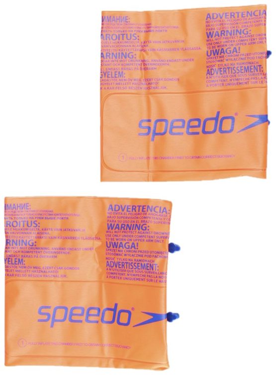 Speedo Unisex Childs Roll Up Armband, Orange, One-Size 12-60 kilograms, 2-12 years - Image 2