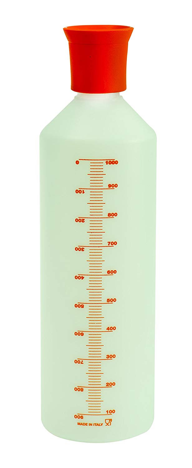 Decorate - Bagne bottle, Plastic, 1 Liter, Transparent, 1000 ml