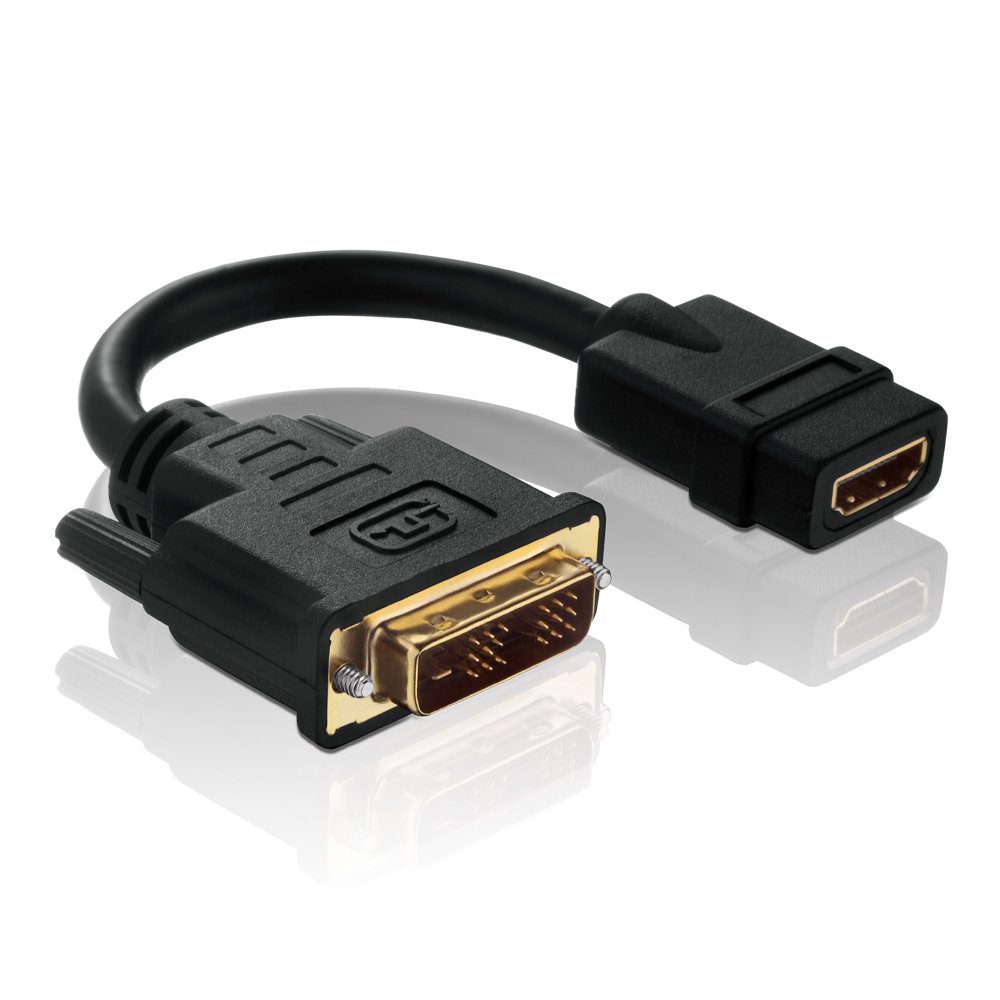 PureLink PureInstall Series PI065 Certified High-Speed DVI to HDMI Adaptor/DVI-D Male 18+1, 0,10m