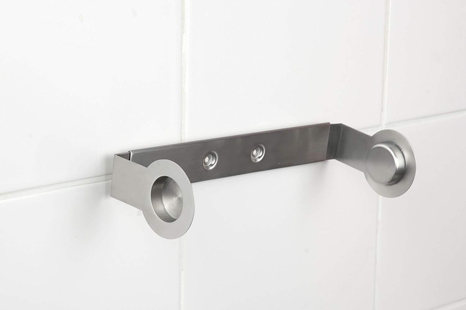 Wenko Cerri 2318100 Kitchen Roll Holder Stainless Steel, Silver, 9 x 21 x 6 cm - Image 3