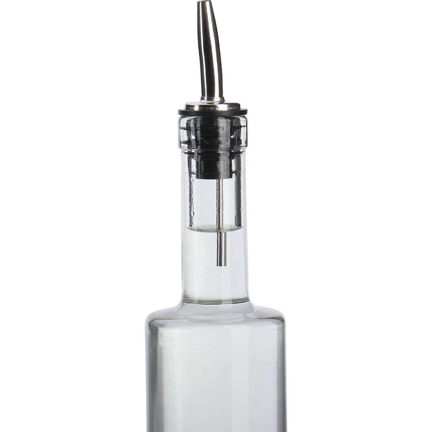 Westmark 2 Spirits/Oil/Vinegar Pourer for Bottles, with air Tube, Metal/Stainless Steel, Plastic Cork - Image 3