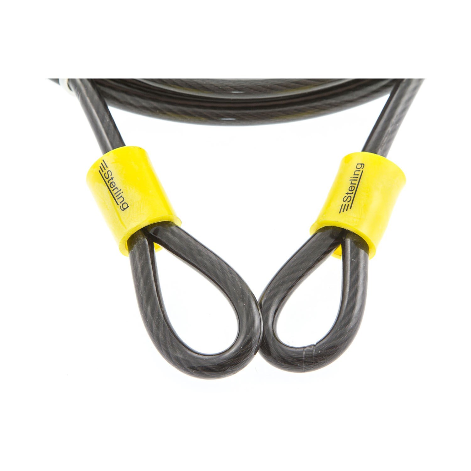 Sterling 850C 8mm x 5.0m Double Loop Vinyl Coated Multi-Stranded Braided Steel Cable - Black, 8mm x 5m - Image 3