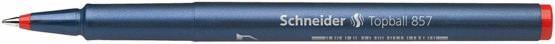 Schneider Topball 857 Ink Roller Pen with Solid Metal Tip 0.6 mm Red Pack of 10 - Image 4
