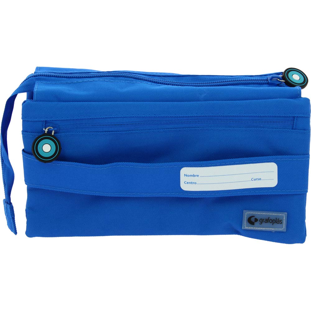 Grafoplás Bits & Bobs Pencil Cases 23 Centimeters Blue (Azul) - Image 3