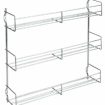Metaltex 3-Tier 30 x 7 x 30 cm Chrome Plated Spice Rack