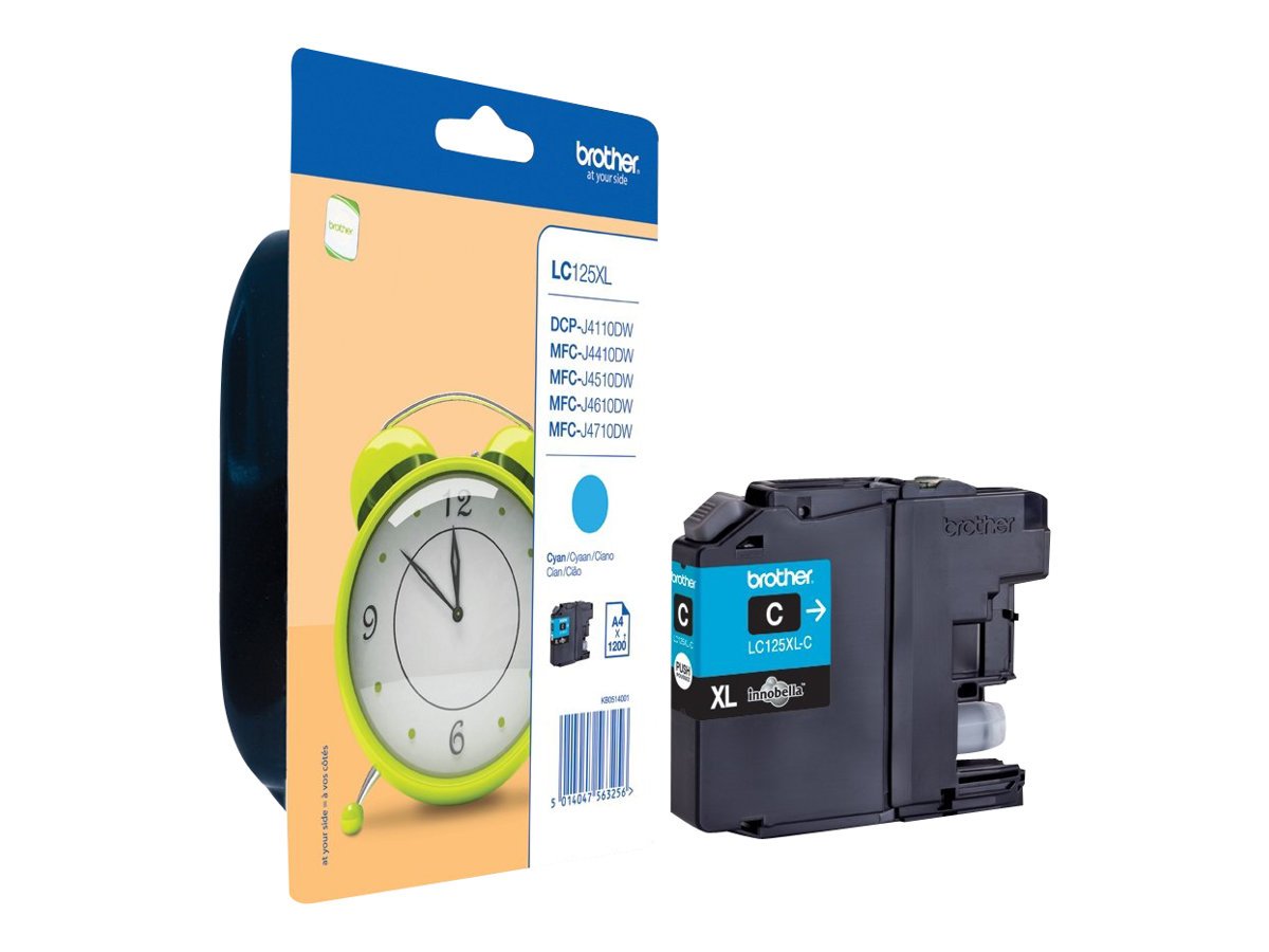 Brother LC125XLC, Super High Yield, cyan, original, ink cartridge, for Brother DCP-J4110, MFC-J4410, J4510, J4610, J4710 - Image 4