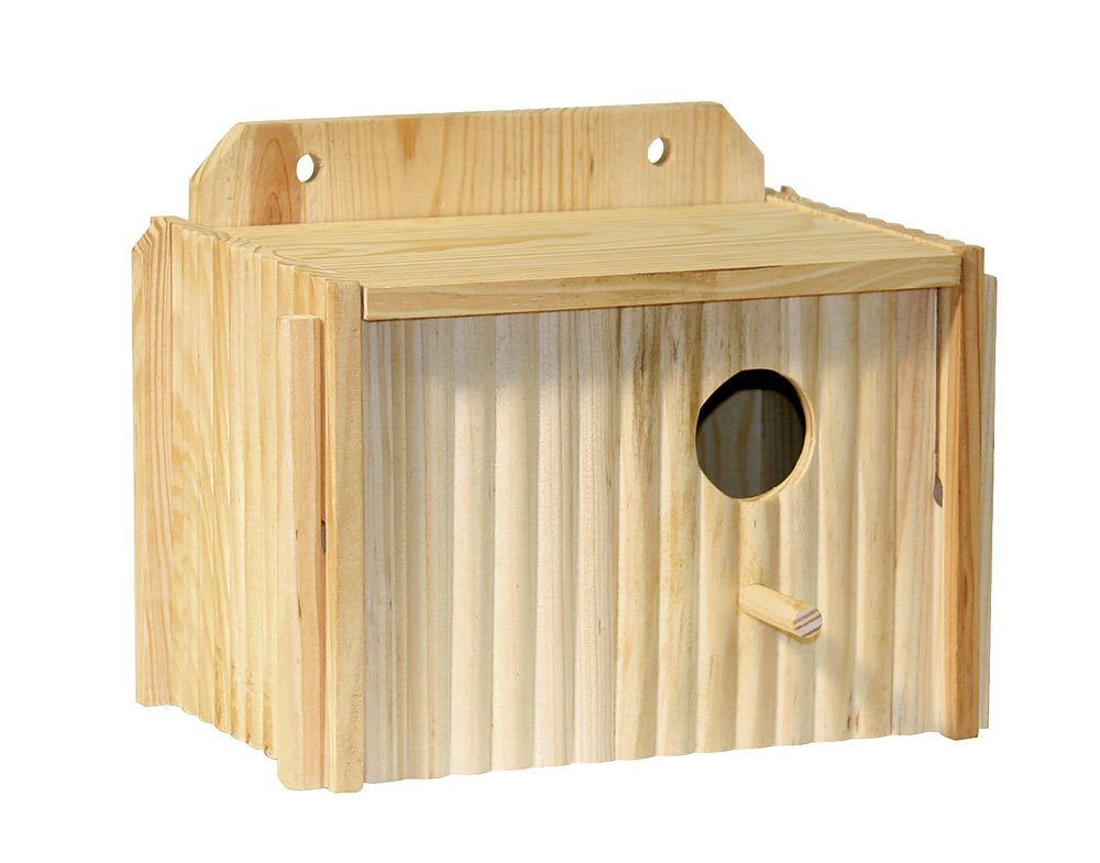 Kerbl Nesting Box for Parakeets 21 x 13 x 13 cm, beige