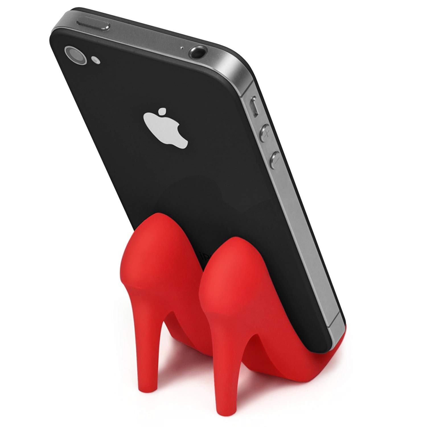 Fred Pumped Up Silicone Smartphone Stand, Red - Image 2