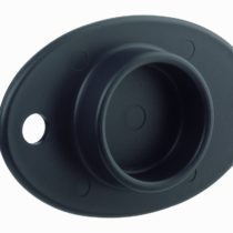 Rosle Stainless Steel Food Grip/Hand Guard, 40 cm, Black