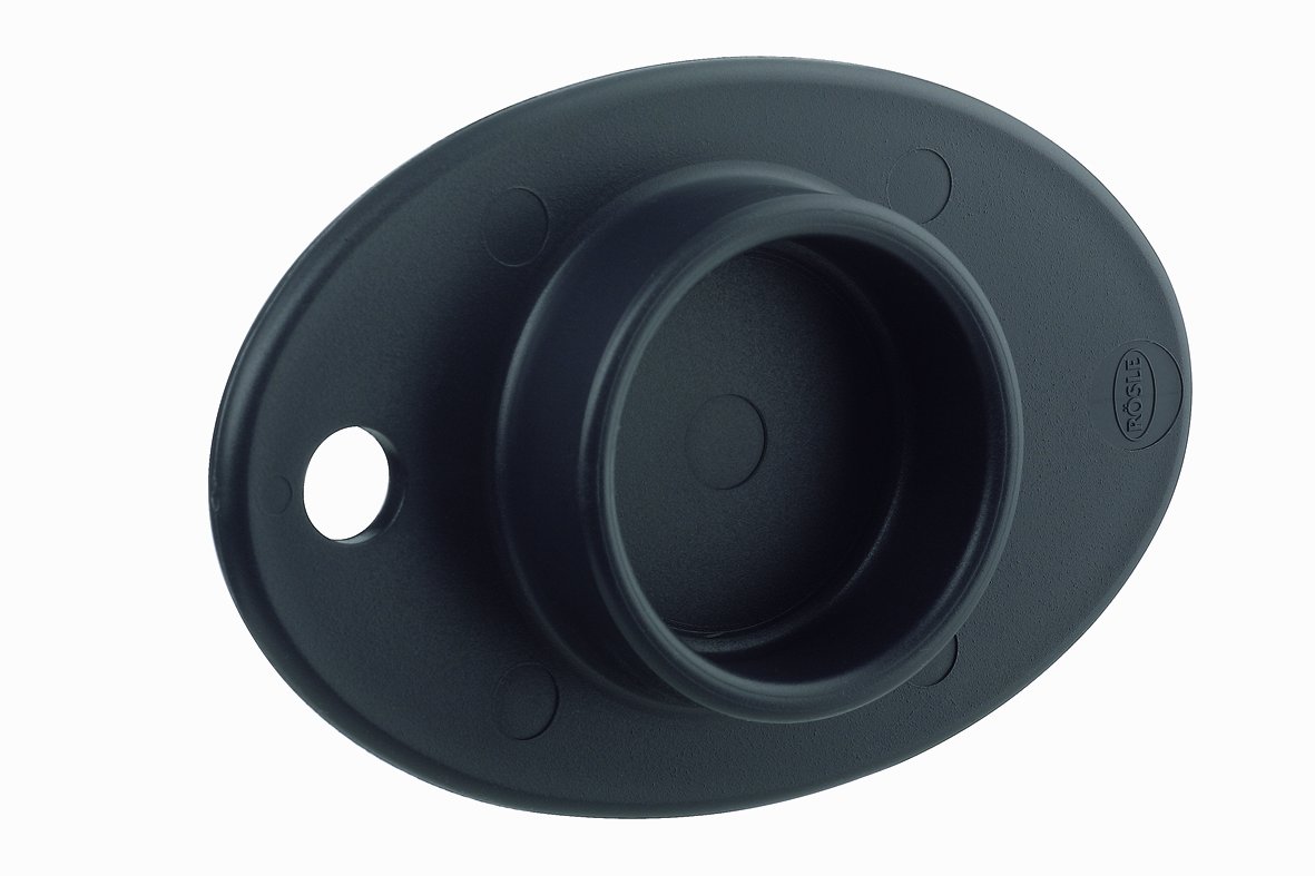 Rosle Stainless Steel Food Grip/Hand Guard, 40 cm, Black