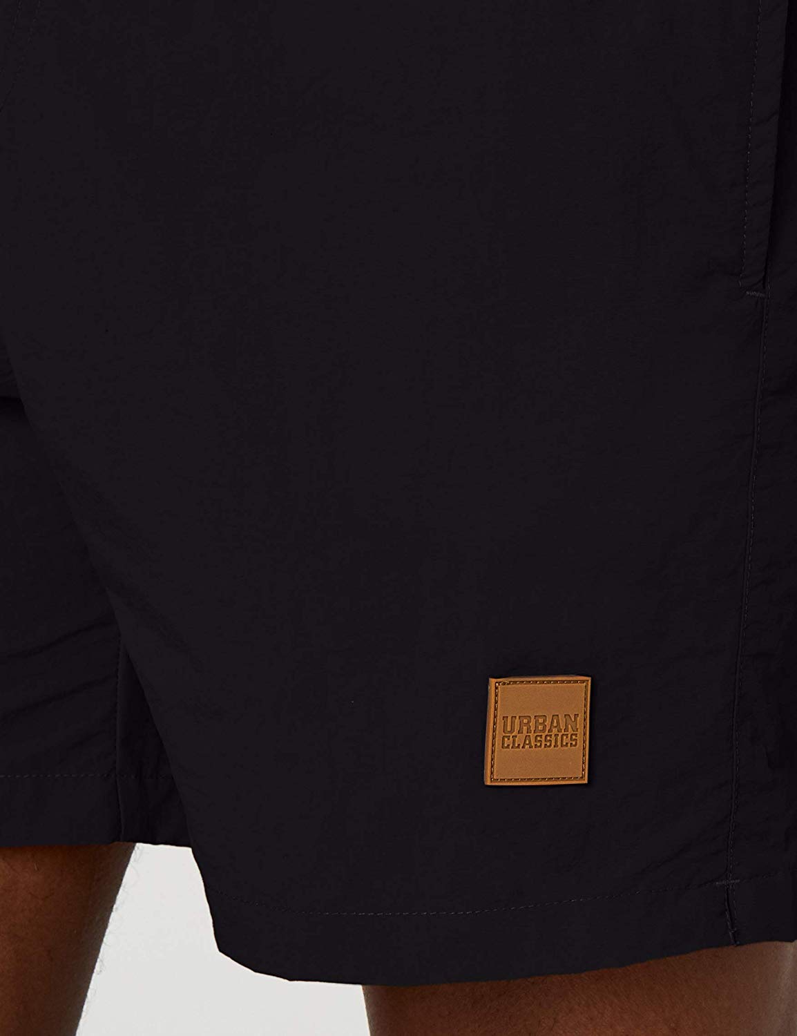 Urban Classics Men's Block Swim Shorts Trunks, Blk/Blk, S, Black - Image 3