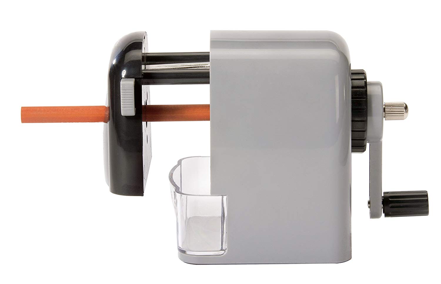 Dahle 133 Manual Standard and Oversized Pencil Sharpener - Adjustable Point, Shavings Cup, Mounting Clamp - Image 2