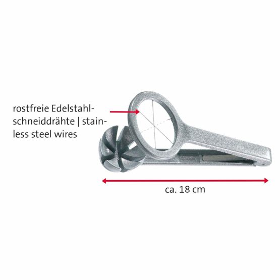 Westmark Egg Cutter, Plier Design, Length: 18.1 Cm, Aluminium/Stainless Steel, Columbus, Grey, 10602260 - Image 3