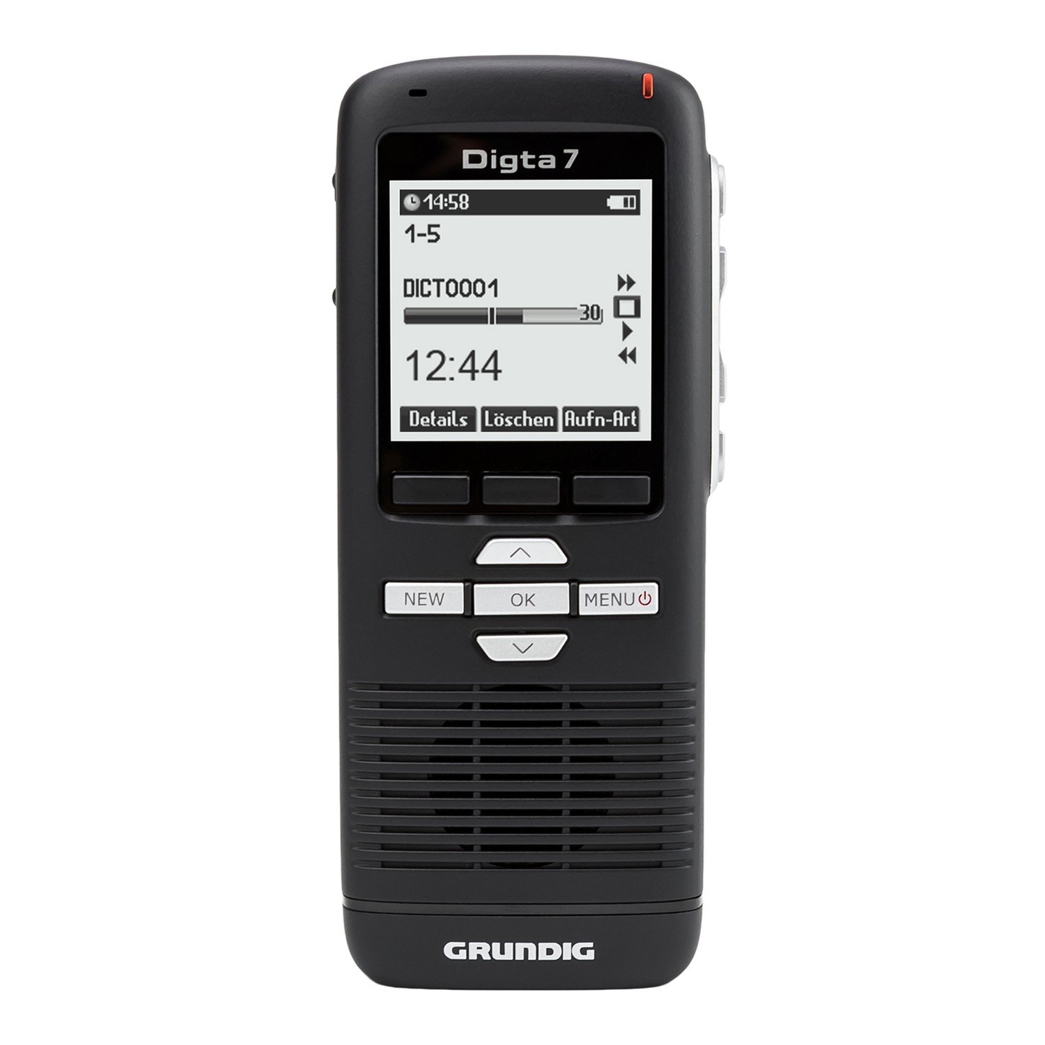 Grundig Digta 7 Push Type 701 Digital Voice Recorder Black - Image 3