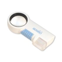 Carson CP-32 MagniFlash Aspheric Lens 9x LED Lighted Magnifier and Flashlight Combo , White