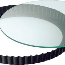 KAISER Quiche Pan with Removable Glass Base Ø 28 cm Crystal Good Non-Stick Coating Scratch-Resistant Glass Removable Base Ready to Serve