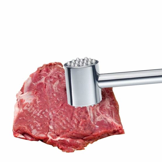 WMF Meat Hammer 25 cm Profi Plus Cromargan Stainless Steel Partly Matt Dishwasher Safe, Silver - Image 2