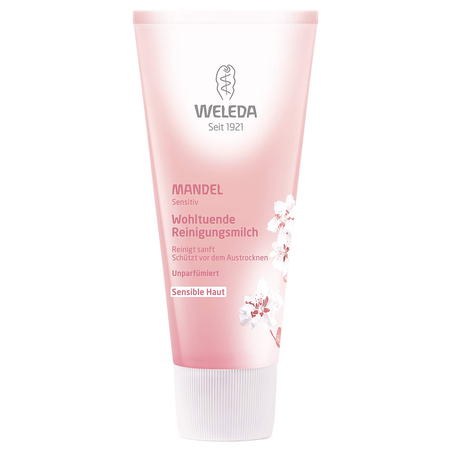 Weleda Sensitive Gentle Cleanser with Almond, Face Wash for Sensitive Skin Fragrance Free, Dermatologically Tested, Vegan