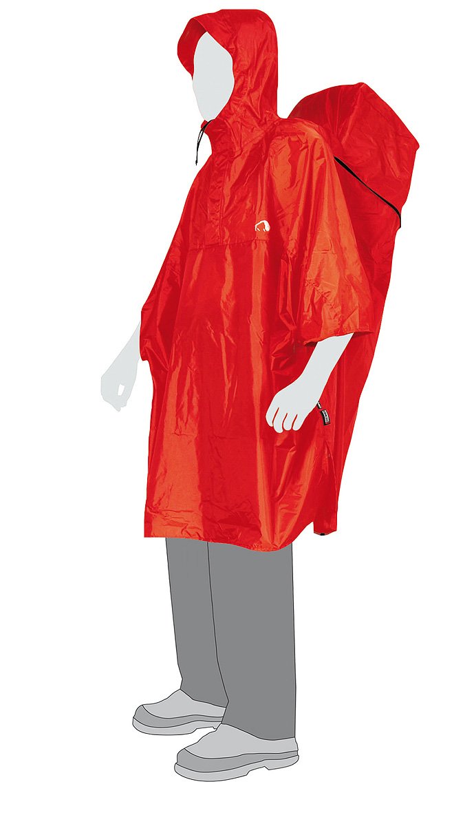 Tatonka Mens Poncho - M, Cub, Red - Image 4