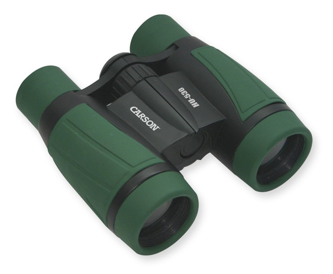 Carson HU-530 Hawk Kid's 30mm Binoculars, Green, Small
