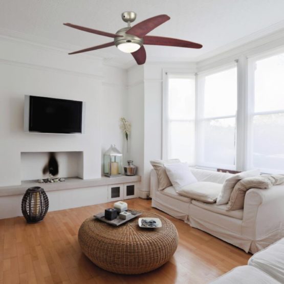 Westinghouse BENDAN Ceiling Fan, Metal, R7s, 80 W, Dark Pewter, 7256440 - Image 4